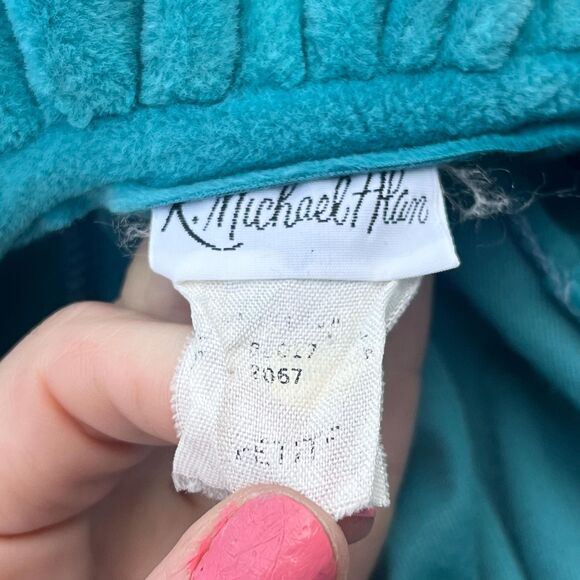 80s Velour Nightgown in Small or Medium Victorian Details Kidcore - Picture 8 of 9